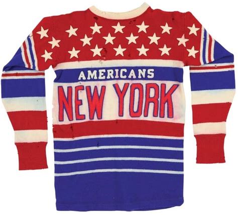 Mid 1930s New York Americans Wool Hockey Jersey