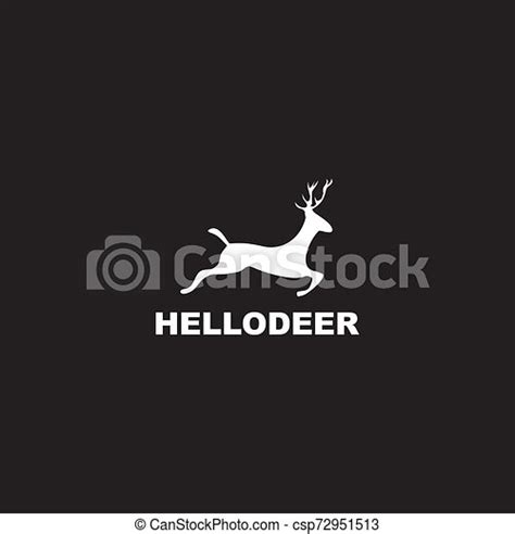 Simple Deer Logo Design Inspiration Vector Template Simple Deer Logo