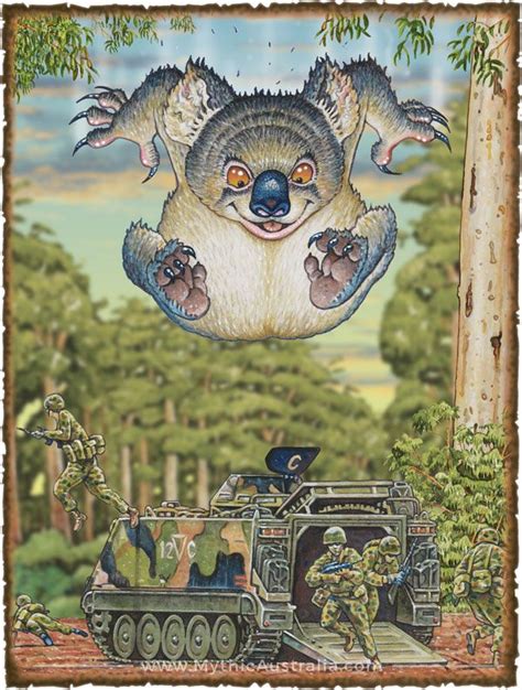 What Is A Drop Bear Mythic Australia Drop Bear Mythical Magical