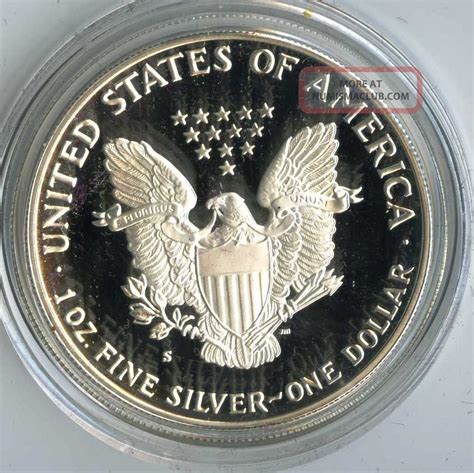 1988 S 1 Oz Proof Silver American Eagle Wbox And