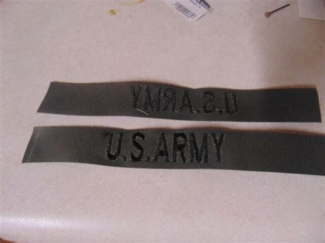 Military Patch Cloth Sew On Older Us Army Name Tape Vietnam Era But