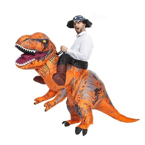Inflatable Dinosaur Costume For Adults T Rex Costume Halloween Blow Up