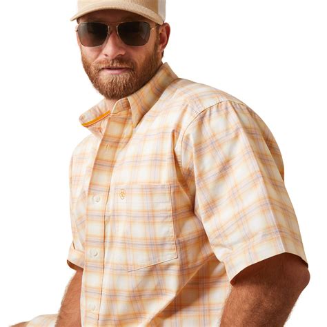men s ariat pro series koa classic fit button down shirt 10043641 high country western wear
