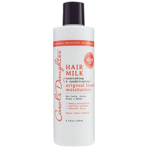 We believe in helping you find the product that is right for you. Hair Milk Leave In Moisturizer by Carol's Daughter ...