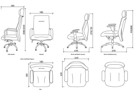 Chair Side View Cad Block Office Chairs Cad Block Autocad Blocks File