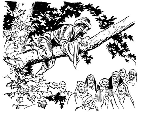 2 a man was there by the name of zacchaeus; Zacchaeus the Tax Collector | Learn To Coloring