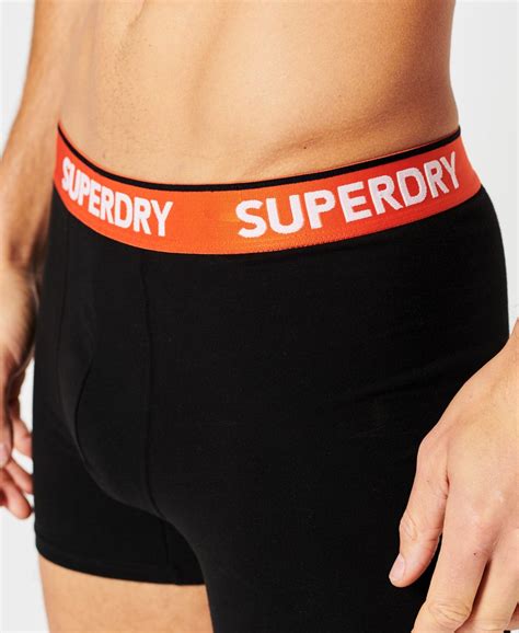 Superdry Organic Cotton Classic Boxer Triple Pack For Mens