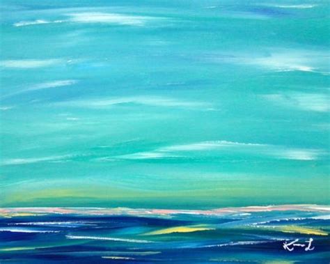 Affordable Original Sea And Beach Paintings By Etsy Artists Abstract