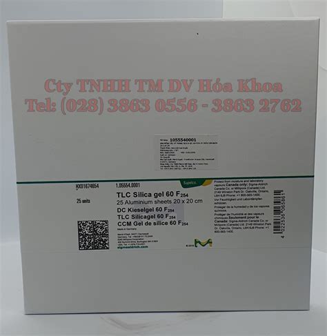 TLC Silica Gel 60 F254 25 1055540001