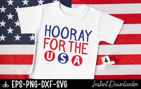 Hooray For The Usa Graphic By Cutesycrafts Creative Fabrica