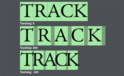 A How To Set Type Tracking Understanding Kerning And Tracking