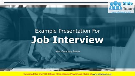 Example Presentation For Job Interview Powerpoint Presentation Slides