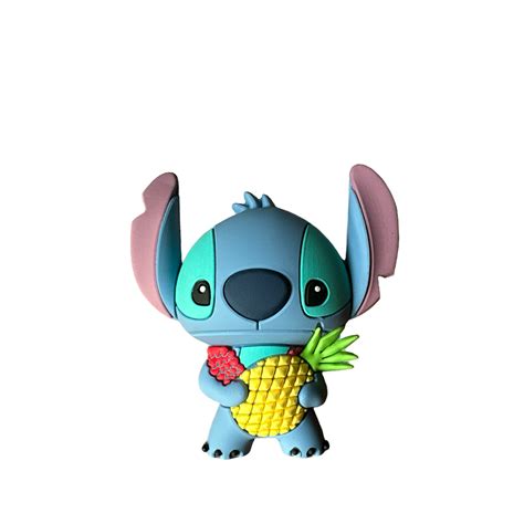 Disney Lilo Et Stitch Magnet Stitch Ananas