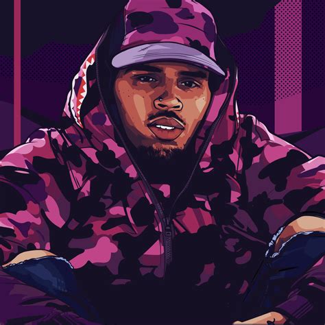 Scaredofmonsters Chris Brown Art Chris Brown Hip Hop Artwork