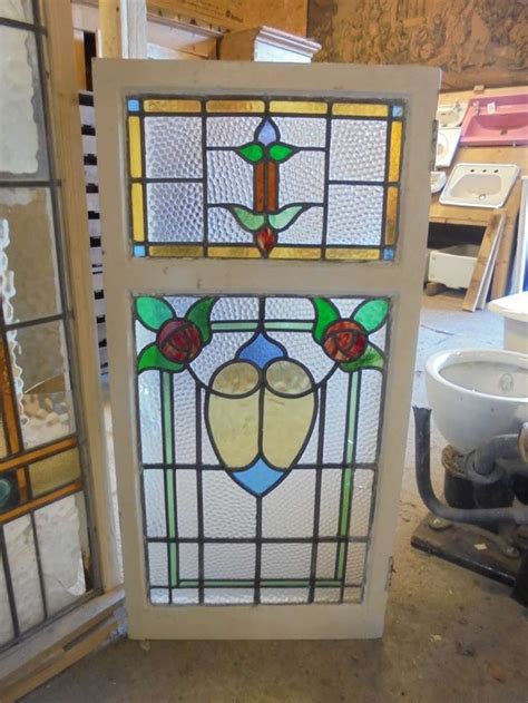 Large Double Rose Stained Glass Window In Stock And On Display At
