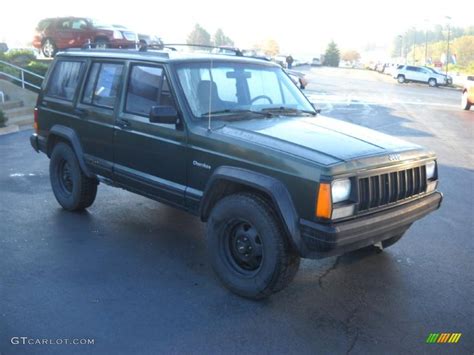 1996 Moss Green Pearl Jeep Cherokee Se 4wd 37839576 Photo 2