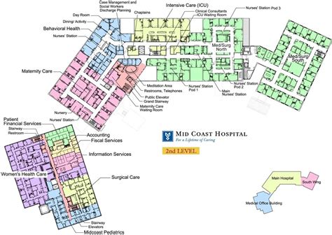 Mid Coast Hospital Find Us Floor Plans Level Hospital Floor Plan Hospital Floor Plans