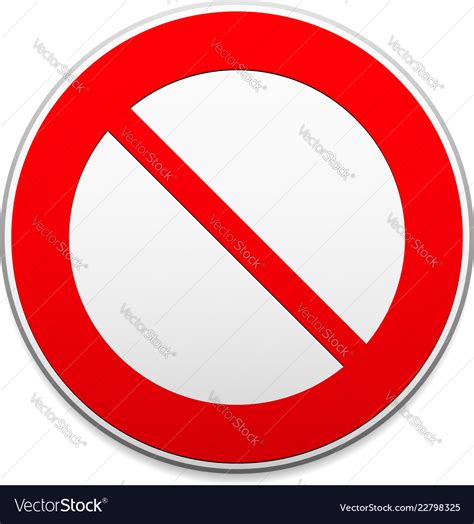 Stop Deny Do Not No Entry Sign Royalty Free Vector Image