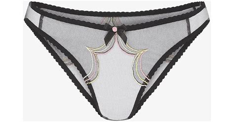 Agent Provocateur Synthetic Lorna Low Rise Mesh Briefs Lyst Uk
