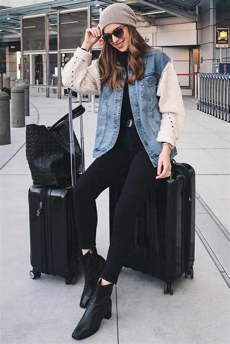 30 fall travel outfit ideas from girls who are always on the go fall travel outfit outfits