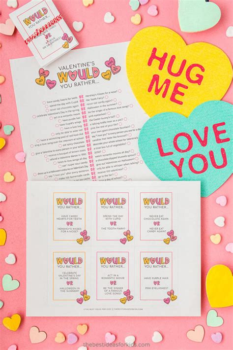 25 Valentines Day Would You Rather Free Printables The Best Ideas