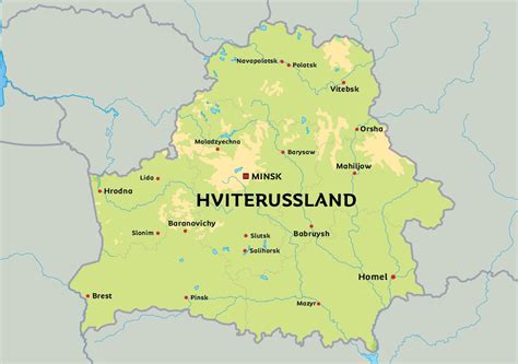 The historical center of the city. Kart over Hviterussland presentert av Albatros