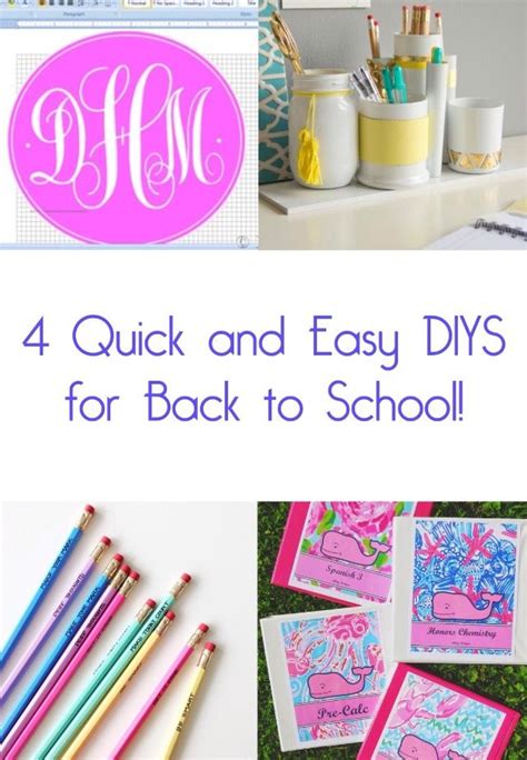 Live The Prep Life 4 Quick And Easy Diys For Back To School Prep Life