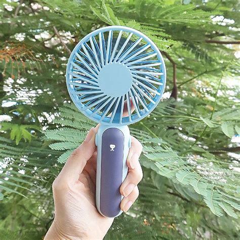 Xiaoxiong Le Desktophandheld Dual Purpose Fan Sunny Stationery