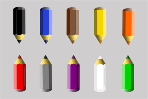 Free 10 Colored Pencil Cliparts Download Free 10 Colored Pencil