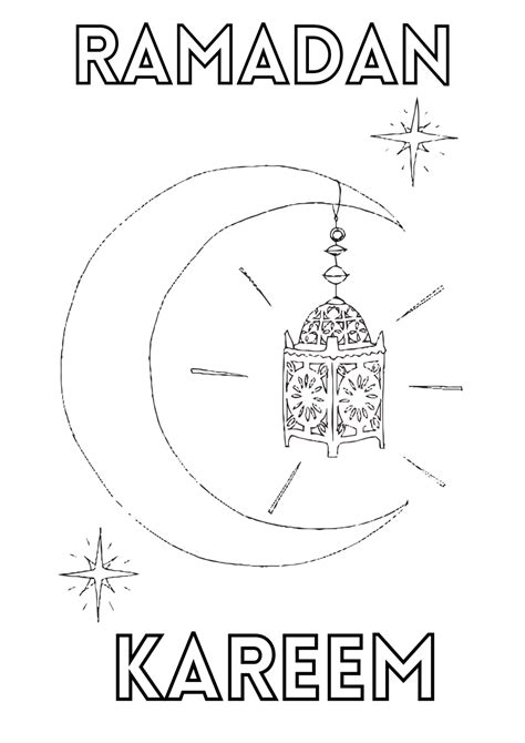 Ramadan Colouring Pages Free Printables For Kids In The Playroom