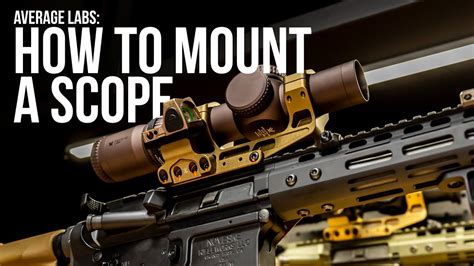 How To Mount A Scope YouTube