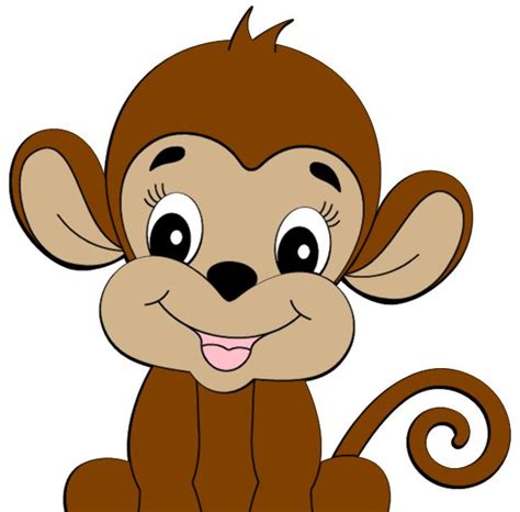 Cute Monkey Clipart Is Credited To Colorful Cliparts Cute Monkey