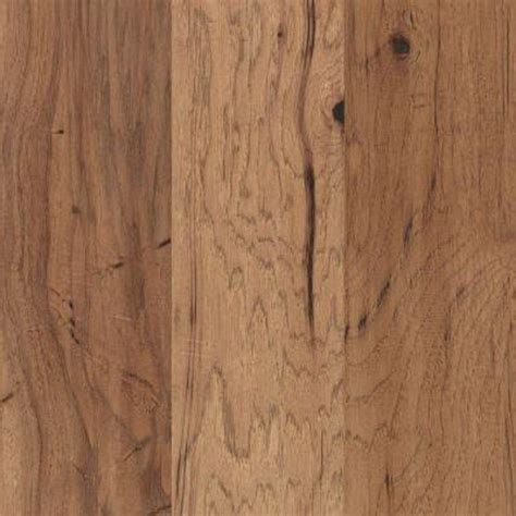 Visit gohardwood.com for discounted prices on all engineered hardwood flooring in a variety of species including oak, hickory and maple from top manufacturers including shaw, anderson, bruce, armstrong and many more. Mohawk Take Home Sample - Steadman Harvest Hickory Engineered Scraped Hardwood Flooring - 5 in ...
