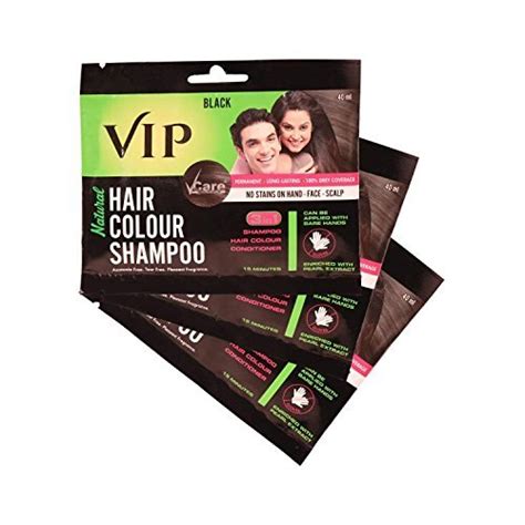 Vip hair colour shampoo is an all new product which makes you get rid of grey hair with an easy and simple way to use. Black Hair Dye VIP Hair Color Shampoo (40 mL), Rs 70 ...
