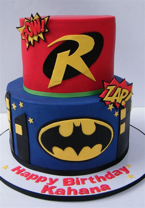 Batman And Robin Birthday Cake Happy Birthday Flowers
