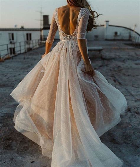 Polka Dot Wedding Dress Open Back Wedding Dress Wedding Dress Guide
