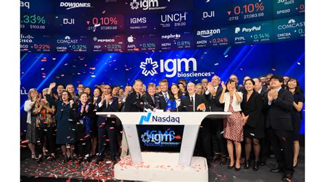 Igm Biosciences Inc Rings The Opening Bell In Celebration Of Its Ipo