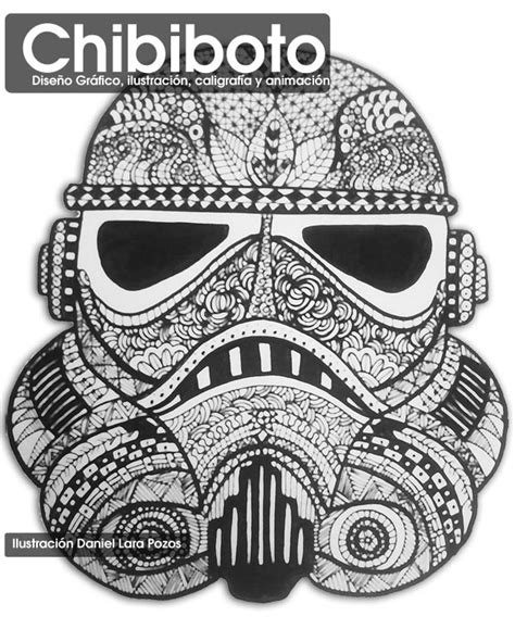 Download Stormtrooper Zentangle by chibiboto on DeviantArt