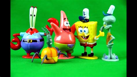 Spongebob Squarepants Figures Set Toys Playset Hd Youtube