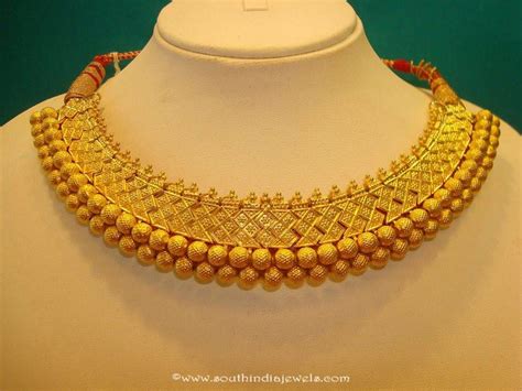 120 Grams Grand Gold Choker South India Jewels