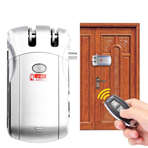 New Remote Control Anti Theft Door Lock Home Wireless Security Access