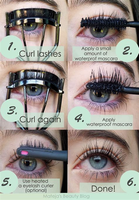 How to apply eyeliner for round begin by applying a cream eyeliner with an angled brush. How to Curl Stubborn and Difficult-to-Curl Lashes ...