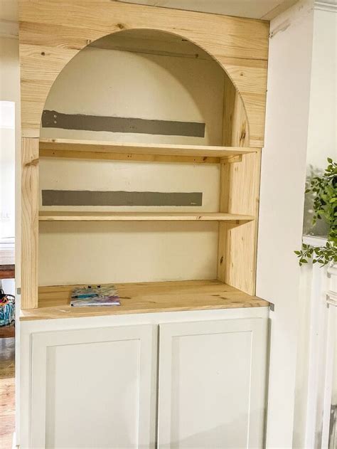 How To Build Arched Bookcases Easy Tutorial Built In Shelves Living