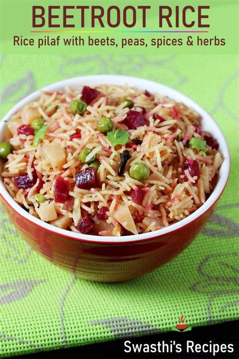 Introduce beetroot when baby reaches about 10 months of age; Beetroot rice recipe | Beetroot pulao | Beetroot recipe ...