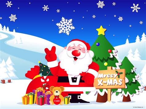 Free Holiday Wallpaper Christmas Images In Cartoon 1920x1440