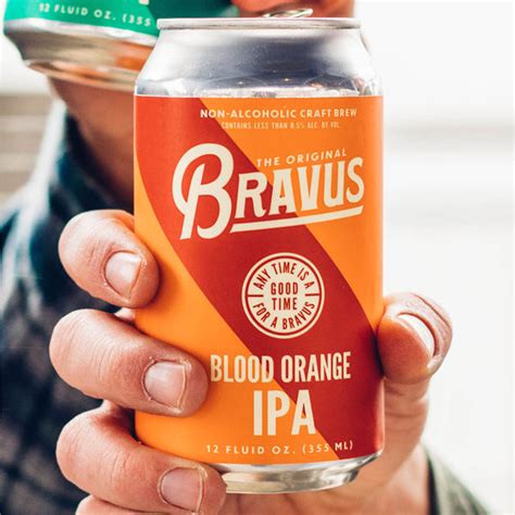 Bravus Non Alcoholic Blood Orange Ipa Craft Beer