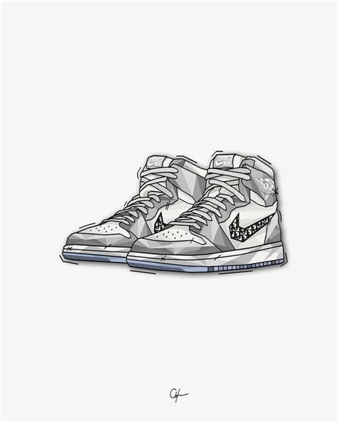 Upgrade any room with this digital download printable of the jordan 1 diors! Dior x Nike Air Jordan 1 | Art in 2020 | Sneaker art ...