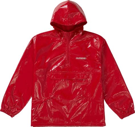 Supreme Red Crinkled Anorak Jacket Ss19 Inc Style