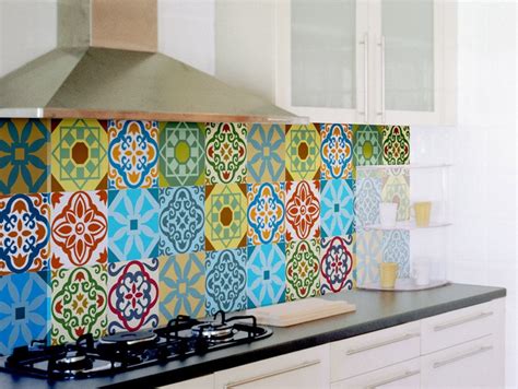 Tile Decals Set Of 15 Tile Stickers For Kitchen Backsplash