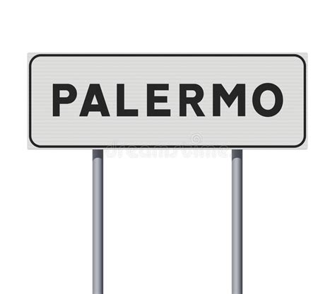 City Map Palermo Monochrome Detailed Plan Vector Illustration Stock